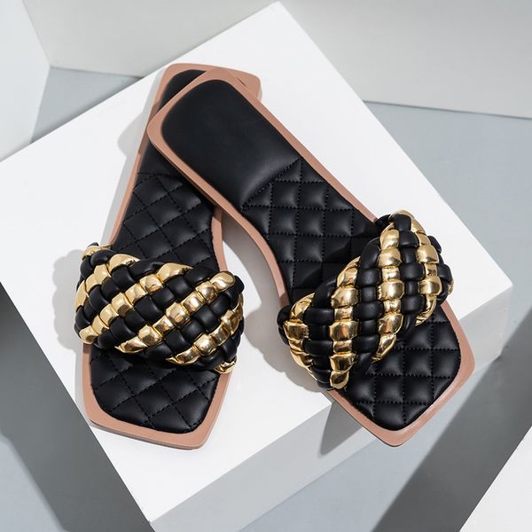 big size women slippers fashion weave fashion slides open toe ladies flats casual shoes beach outdoor female flip flop for women, Black
big size women slippers fashion weave fashion slides open toe ladies flats casual shoes beach outdoor female flip flop for women, Black