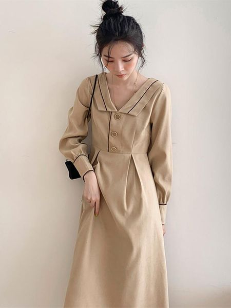 casual dresses autumn/winter v-neck temperament french slim-fitting waist slimming gentle long-sleeved dress, Black;gray
casual dresses autumn/winter v-neck temperament french slim-fitting waist slimming gentle long-sleeved dress, Black;gray