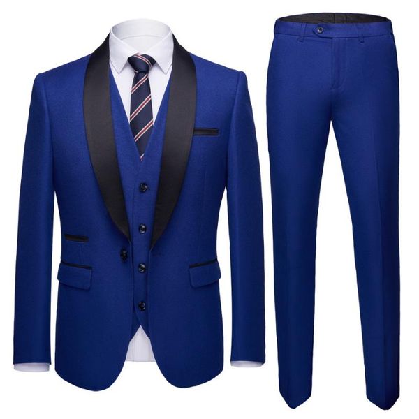 men's suits & blazers wedding bridegroom suit business leisure slim fitting dress, White;black
men's suits & blazers wedding bridegroom suit business leisure slim fitting dress, White;black