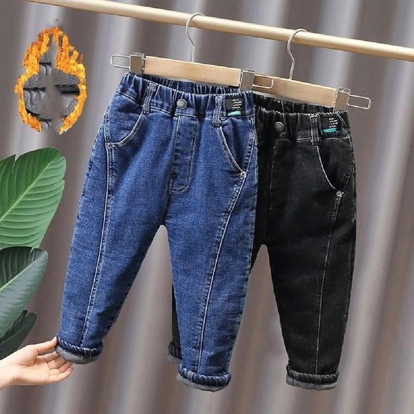 jeans winter cotton boys and girl korean version of solid color three-layer thickened pants fashion children's warm trousers, Blue
jeans winter cotton boys and girl korean version of solid color three-layer thickened pants fashion children's warm trousers, Blue