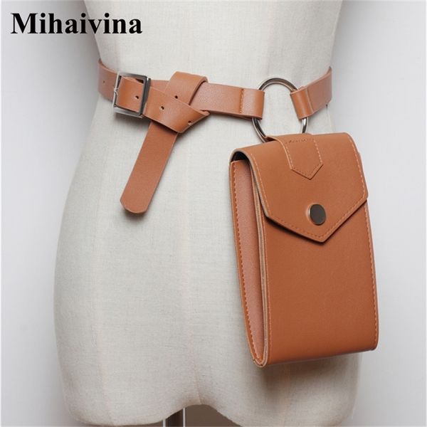 mihaivin leather waist bag women fanny pack black belt serpentine phone shoulder bum s womens hip 210823
mihaivin leather waist bag women fanny pack black belt serpentine phone shoulder bum s womens hip 210823