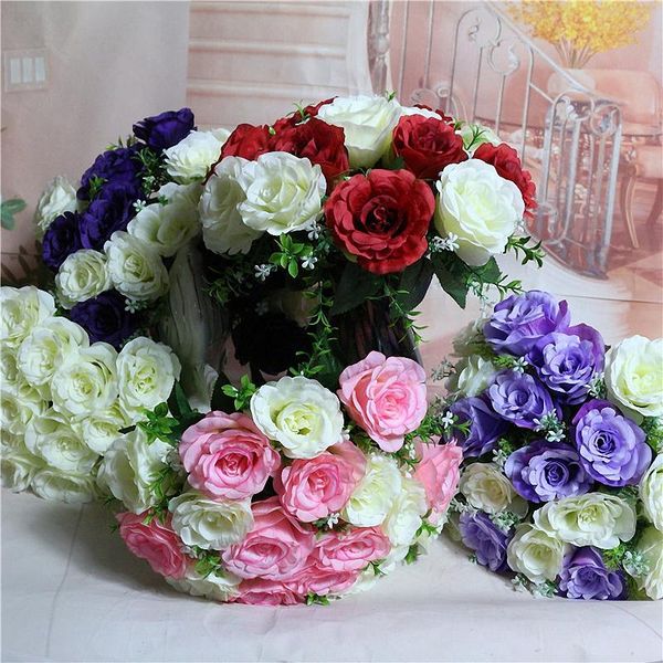 decorative flowers & wreaths silk artificial rose flower bouquet fake bunch 0.23 ft 18 heads floral wedding holding party wall home decorati
decorative flowers & wreaths silk artificial rose flower bouquet fake bunch 0.23 ft 18 heads floral wedding holding party wall home decorati