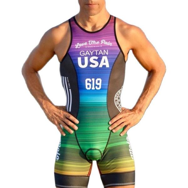 racing sets love the pain man triathlon skinsuit cycling jersey outdoor speciality team running sleeveless jumpsuit, Black;blue
racing sets love the pain man triathlon skinsuit cycling jersey outdoor speciality team running sleeveless jumpsuit, Black;blue