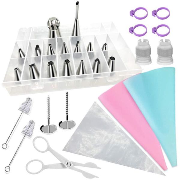 baking & pastry tools 40pcs stainless steel icing piping reusable bags nozzles petal tip shaped cake decor decorating gadget
baking & pastry tools 40pcs stainless steel icing piping reusable bags nozzles petal tip shaped cake decor decorating gadget