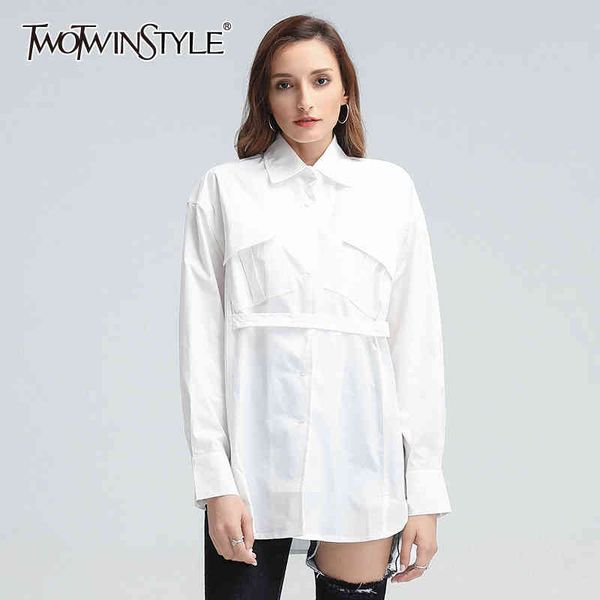 casual loose shirt for women lapel long sleeve lace up elegant patchwork shirts female fashion clothing autumn 210524, White
casual loose shirt for women lapel long sleeve lace up elegant patchwork shirts female fashion clothing autumn 210524, White