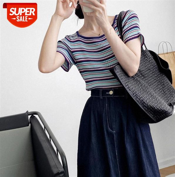 zhi zhaoxi ins wind striped knitted women's short-sleeved t-shirt square collar color yl8928 #rq0t, Black;gray
zhi zhaoxi ins wind striped knitted women's short-sleeved t-shirt square collar color yl8928 #rq0t, Black;gray