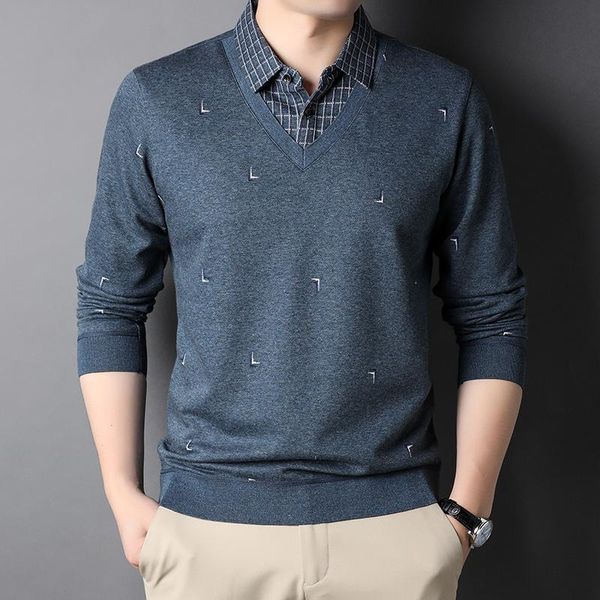 men's sweaters collared knit grade fake brand two fashion designer pullover sweater slim fit autum casual collaree jumper men clothing, White;black
men's sweaters collared knit grade fake brand two fashion designer pullover sweater slim fit autum casual collaree jumper men clothing, White;black