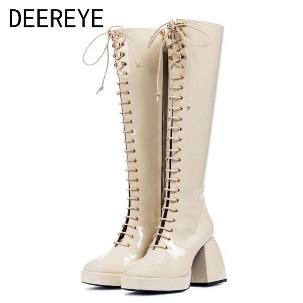 boots designer shoes winter lace-up women's knee high platform chunky kitten heel 9cm patent leather square toe dress party 2021, Black
boots designer shoes winter lace-up women's knee high platform chunky kitten heel 9cm patent leather square toe dress party 2021, Black
