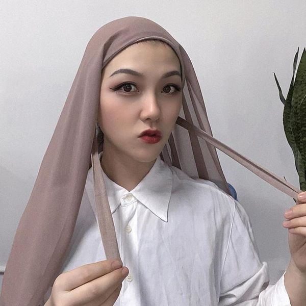 ethnic clothing plain color chiffon hijab scarf with bandage non-slip muslim women breathable islam long hijabs headband fashion turban head, Red
ethnic clothing plain color chiffon hijab scarf with bandage non-slip muslim women breathable islam long hijabs headband fashion turban head, Red
