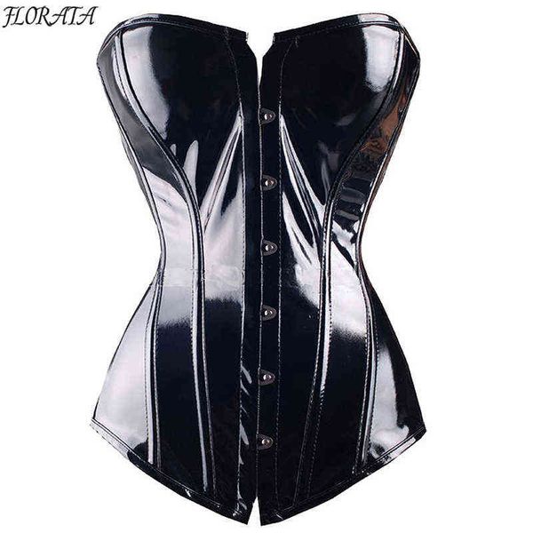 nxy set black pvc overbust corset steampunk basque lingerie - goth rock leather waist trainer for women 1129, Red;black
nxy set black pvc overbust corset steampunk basque lingerie - goth rock leather waist trainer for women 1129, Red;black