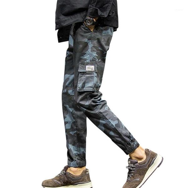 men casual camouflage color ankle-tied multi-pockets cotton sports leisure ninth pants trousers men's, Black
men casual camouflage color ankle-tied multi-pockets cotton sports leisure ninth pants trousers men's, Black