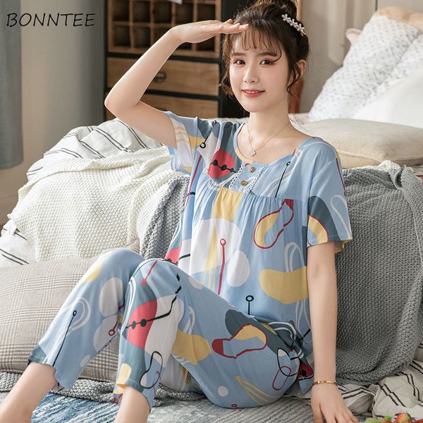 pajama sets women oversize 2xl sweet printed summer ulzzang soft ladies pajamas simple short sleeve lovely womens sleepwear chic, Black;red
pajama sets women oversize 2xl sweet printed summer ulzzang soft ladies pajamas simple short sleeve lovely womens sleepwear chic, Black;red