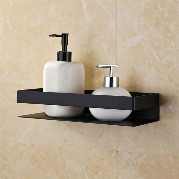 bathroom shelf 304 stainless steel shower rack corner square bath wall mounted black storage organizer shelves