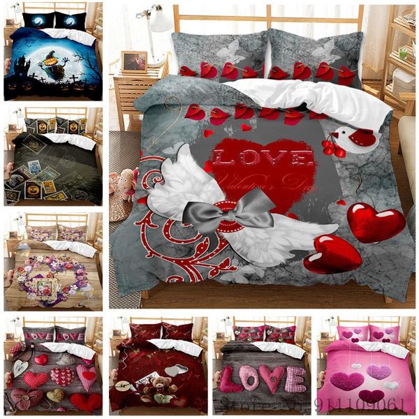 bedding sets valentine's day halloween pattern 3d printed fashion quilt cover pillowcase single full king size 2/3pcs
bedding sets valentine's day halloween pattern 3d printed fashion quilt cover pillowcase single full king size 2/3pcs