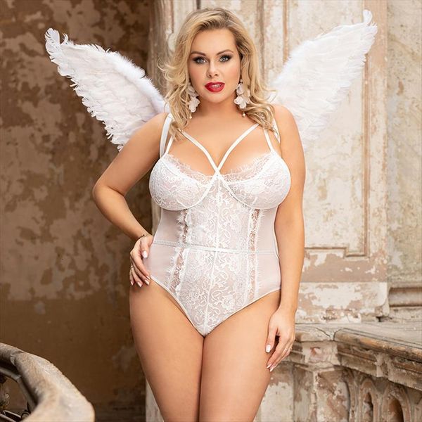 combinaison pyjama femme women jumpsuits plus size with wing bodysuit angel feather wings body femenino lace suits rw81022, Black;white 
combinaison pyjama femme women jumpsuits plus size with wing bodysuit angel feather wings body femenino lace suits rw81022, Black;white