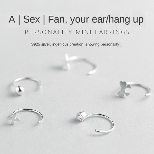 925 silver five-pointed star earrings female japanese and korean simple cool small ear clip net red stylish guys beads small eadio chan cont
925 silver five-pointed star earrings female japanese and korean simple cool small ear clip net red stylish guys beads small eadio chan cont
