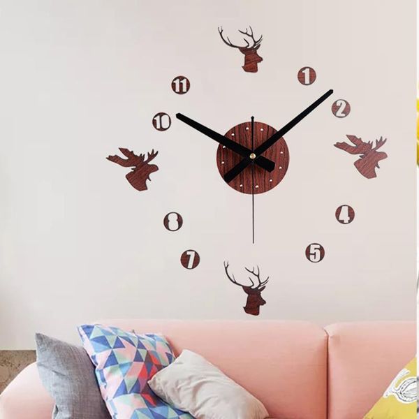 wall clocks autumn forest deer clock sticking diy fashionable acrylic room decoration
wall clocks autumn forest deer clock sticking diy fashionable acrylic room decoration