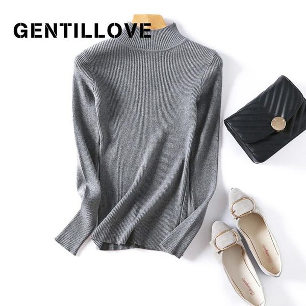 women's sweaters gentillove women korean long sleeve turtleneck knitted sweater casual pink slim pullover jumper tight 2021, White;black
women's sweaters gentillove women korean long sleeve turtleneck knitted sweater casual pink slim pullover jumper tight 2021, White;black