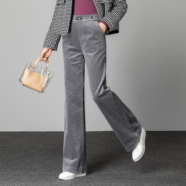women's pants & capris makuluya casual female women corduroy office lady elastic waist plus size straight trousers full length, Black;white
women's pants & capris makuluya casual female women corduroy office lady elastic waist plus size straight trousers full length, Black;white