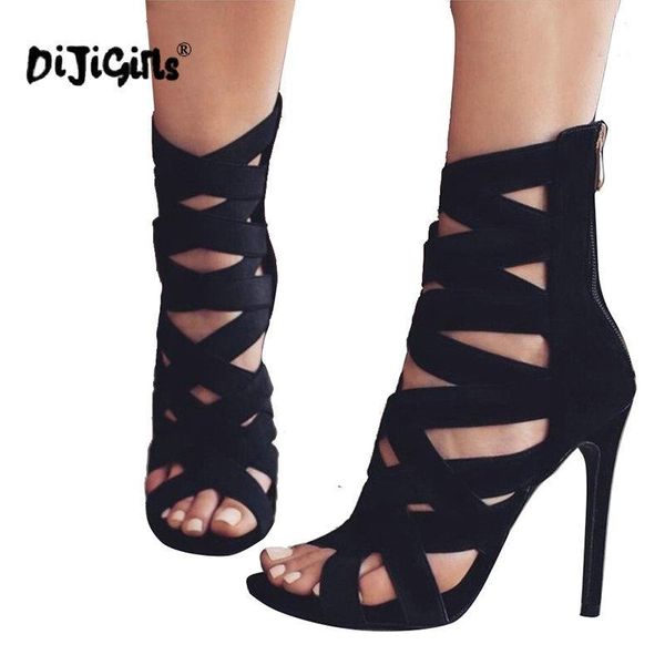 sandals ankle booties elastic strap cage patchwork stretchy cross strappy sandal boots cut-outs high heel shoe wkmb, Black
sandals ankle booties elastic strap cage patchwork stretchy cross strappy sandal boots cut-outs high heel shoe wkmb, Black