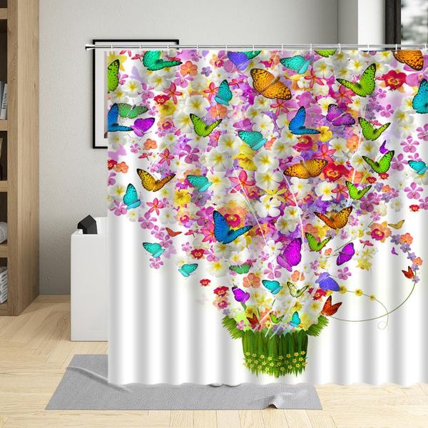 shower curtains butterfly flowers bathroom colorful floral plant polyester fabric curtain waterproof bathtub decor with 12 hooks
shower curtains butterfly flowers bathroom colorful floral plant polyester fabric curtain waterproof bathtub decor with 12 hooks
