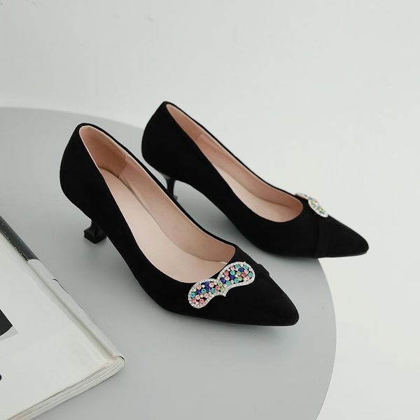 dress shoes pqecfs big size 31-43 spring & autumn fashion women crystal pointed toe heel thin heels pumps 2 colors, Black
dress shoes pqecfs big size 31-43 spring & autumn fashion women crystal pointed toe heel thin heels pumps 2 colors, Black
