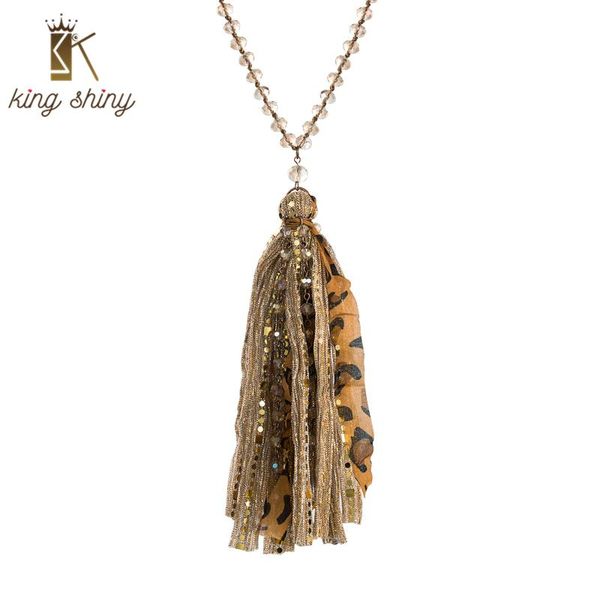 king shiny boho bohemian crystal pendant necklace vintage hand made leopard print lace tassel girls party sweater chain necklaces, Silver
king shiny boho bohemian crystal pendant necklace vintage hand made leopard print lace tassel girls party sweater chain necklaces, Silver