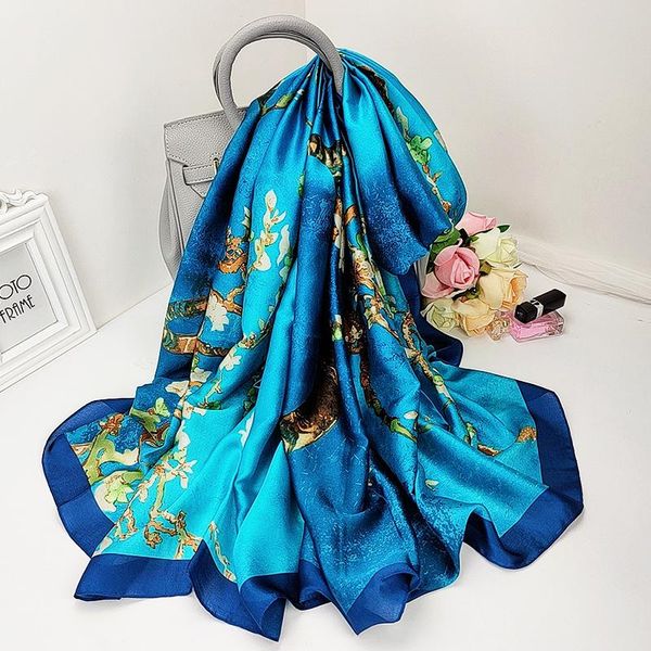 scarves 2021 autumn fashion bandana high-grade 180x90cm beach towel female print silk scarf summer dustproof shawl, Blue;gray
scarves 2021 autumn fashion bandana high-grade 180x90cm beach towel female print silk scarf summer dustproof shawl, Blue;gray