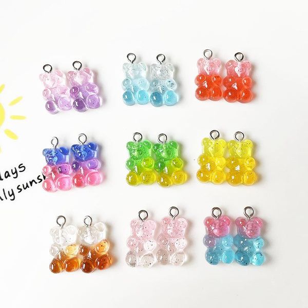 charms 20pcs kawaii candy color bear for diy jewelry making accessories sequins pendant earring necklace keychain materials, Bronze;silver
charms 20pcs kawaii candy color bear for diy jewelry making accessories sequins pendant earring necklace keychain materials, Bronze;silver