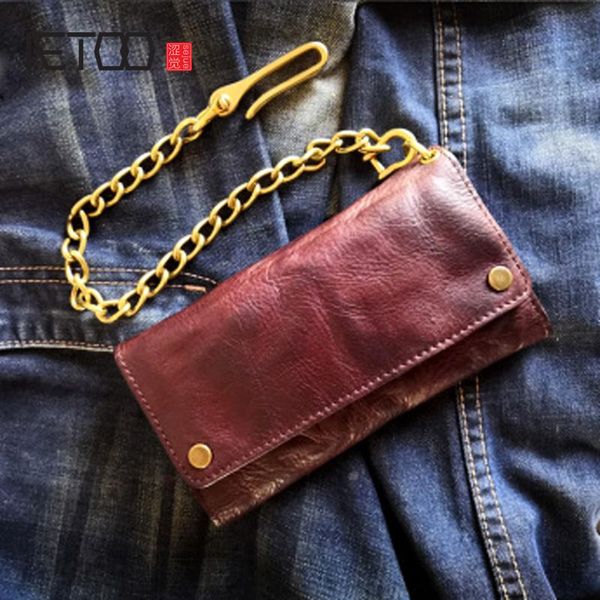 wallets aetoo leather wallet card bag multi-card personality youth first layer fold retro long men, Red;black
wallets aetoo leather wallet card bag multi-card personality youth first layer fold retro long men, Red;black
