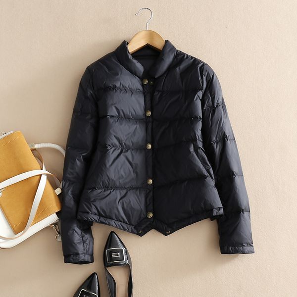 women's down & parkas ailegogo winter vintage single breasted irregular warm coat women light fashion jacket 90% white duck outwear s3k, Black
women's down & parkas ailegogo winter vintage single breasted irregular warm coat women light fashion jacket 90% white duck outwear s3k, Black
