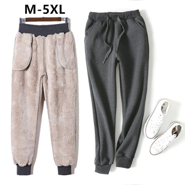women's pants & capris women men autumn winter thick lambskin cashmere warm female casual loose harem long trousers, Black;white
women's pants & capris women men autumn winter thick lambskin cashmere warm female casual loose harem long trousers, Black;white