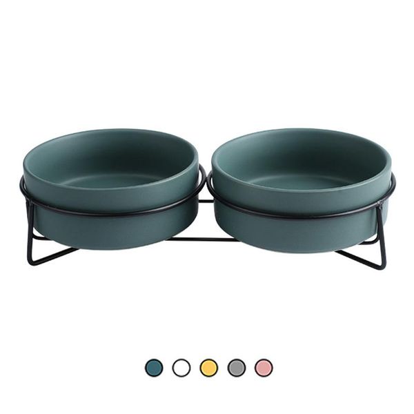 dog bowls & feeders pet cat double ceramic bowl feeding for puppy dogs eating feeder water dispenser with raised stand supply product
dog bowls & feeders pet cat double ceramic bowl feeding for puppy dogs eating feeder water dispenser with raised stand supply product