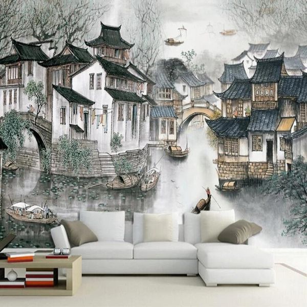 custom po self adhesive wallpaper 3d jiangnan water village chinese style background art mural living room el study wallpapers
custom po self adhesive wallpaper 3d jiangnan water village chinese style background art mural living room el study wallpapers