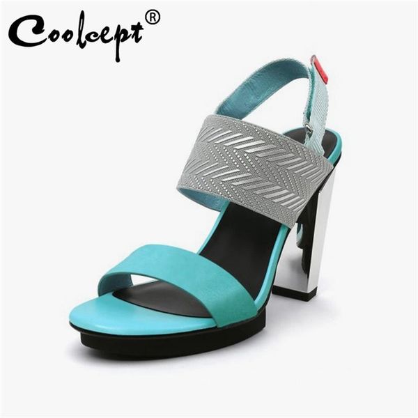 coolcept women sandals leather fashion platform high heels summer shoes woman mixed color office lady party footwear size 34-39, Black
coolcept women sandals leather fashion platform high heels summer shoes woman mixed color office lady party footwear size 34-39, Black