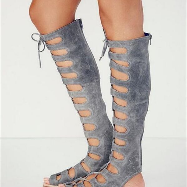 boot summer leather suede over the knee sandal peep toe clipps flat big size 11 sandals gladiator boots, Black
boot summer leather suede over the knee sandal peep toe clipps flat big size 11 sandals gladiator boots, Black
