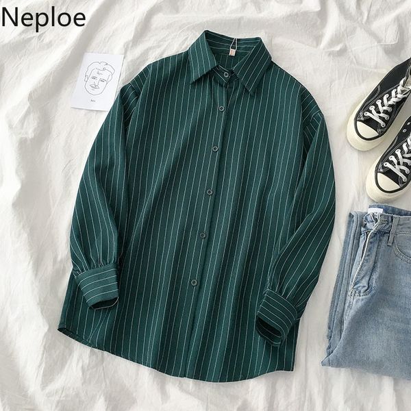neploe striped shirts women spring retro single breasted long sleeve ladies blusa fashion casual female blouse 1b919 210423, White
neploe striped shirts women spring retro single breasted long sleeve ladies blusa fashion casual female blouse 1b919 210423, White