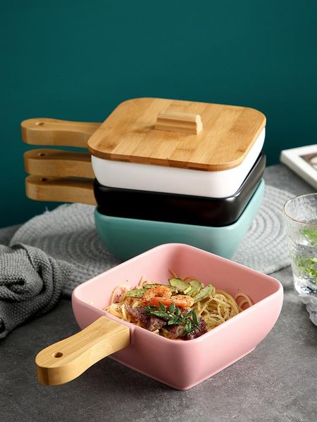dishes & plates creative wooden handle ceramic dish with cover nordic modern kitchen supplies large capacity deep fruit salad plate
dishes & plates creative wooden handle ceramic dish with cover nordic modern kitchen supplies large capacity deep fruit salad plate