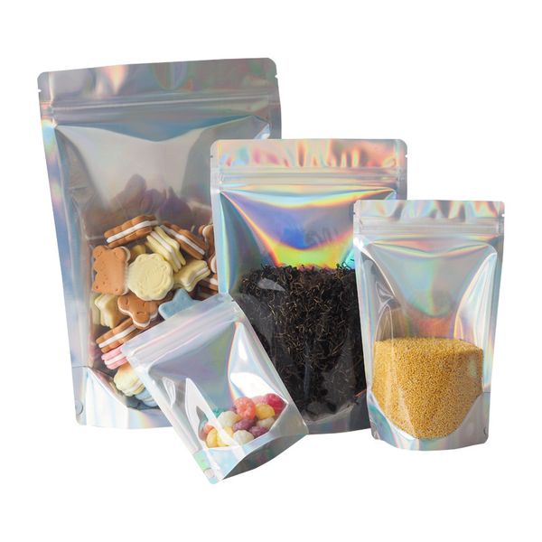 plastic packaging bag resealable rainbow color zipper lock mylar holographic aluminum foil hologram one side transparentstand up pouch bags
plastic packaging bag resealable rainbow color zipper lock mylar holographic aluminum foil hologram one side transparentstand up pouch bags