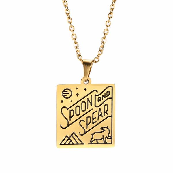 pendant necklaces trendy stainless steel pendants and for women men boy girl gold travel souvenir square brand, Silver
pendant necklaces trendy stainless steel pendants and for women men boy girl gold travel souvenir square brand, Silver