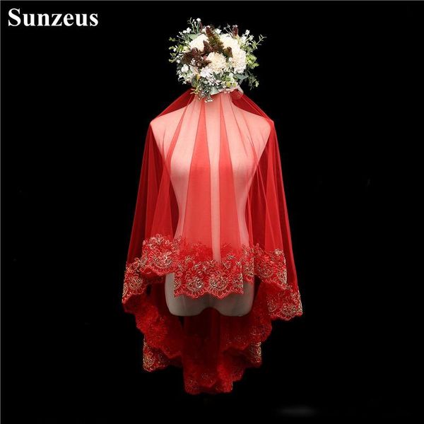 bridal veils one layer red tulle veil 1.5 meters appliques edge short wedding 2021 saudi arabic bride accessories v29, Black
bridal veils one layer red tulle veil 1.5 meters appliques edge short wedding 2021 saudi arabic bride accessories v29, Black