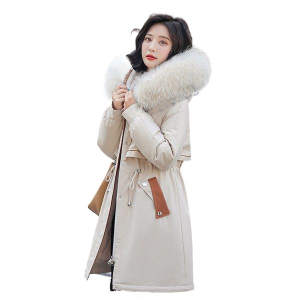winter warm fur lining long parkas jacket women's clothing plus size s-3xl medium hooded coat, Black
winter warm fur lining long parkas jacket women's clothing plus size s-3xl medium hooded coat, Black
