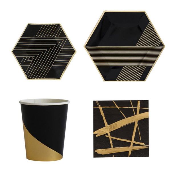 packaging dinner service gold foil paper plates cups napkin disposable party tableware set wedding birthday supplies
packaging dinner service gold foil paper plates cups napkin disposable party tableware set wedding birthday supplies