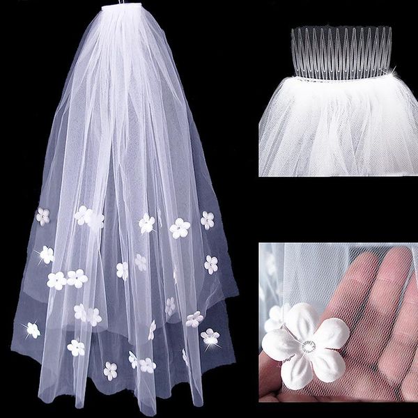 bridal veils flower appliques short wedding with comb tulle two layer glitter rhinestone mariage accessories, Black
bridal veils flower appliques short wedding with comb tulle two layer glitter rhinestone mariage accessories, Black
