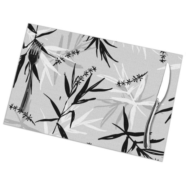 mats & pads 6 pcs placemat bamboo leaves and flower painting fabric table tableware kitchen tool
mats & pads 6 pcs placemat bamboo leaves and flower painting fabric table tableware kitchen tool