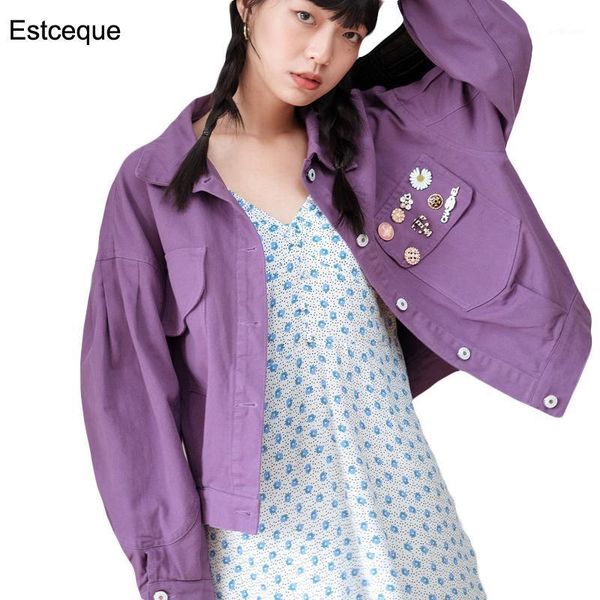 women's jackets jeans jacket women 2021 purple loose thin denim female autumn vintage short style, Black;brown
women's jackets jeans jacket women 2021 purple loose thin denim female autumn vintage short style, Black;brown