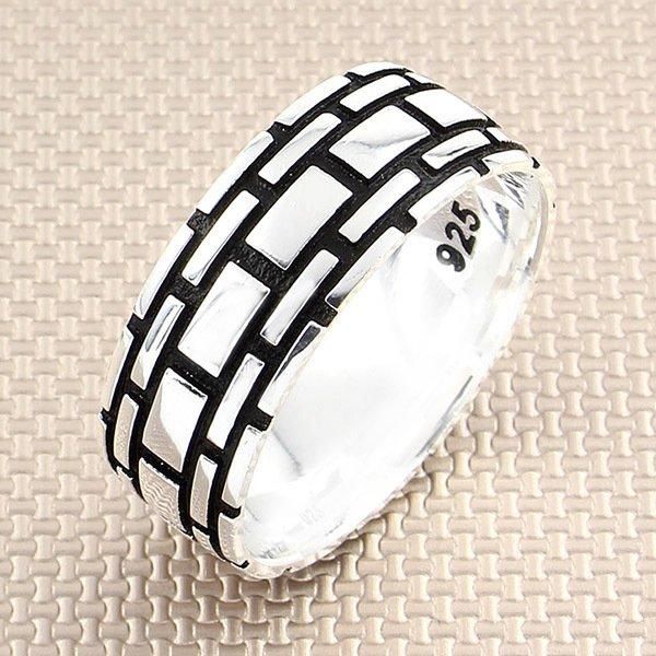 cluster rings men silver bands ring with castle wall motif wedding engagement spinner made in turkey solid 925 sterling, Golden;silver
cluster rings men silver bands ring with castle wall motif wedding engagement spinner made in turkey solid 925 sterling, Golden;silver