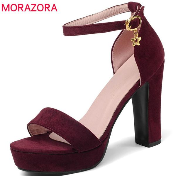 arrive women sandals flock simple buckle fashion casual shoes comfortable summer high heels, Black
arrive women sandals flock simple buckle fashion casual shoes comfortable summer high heels, Black