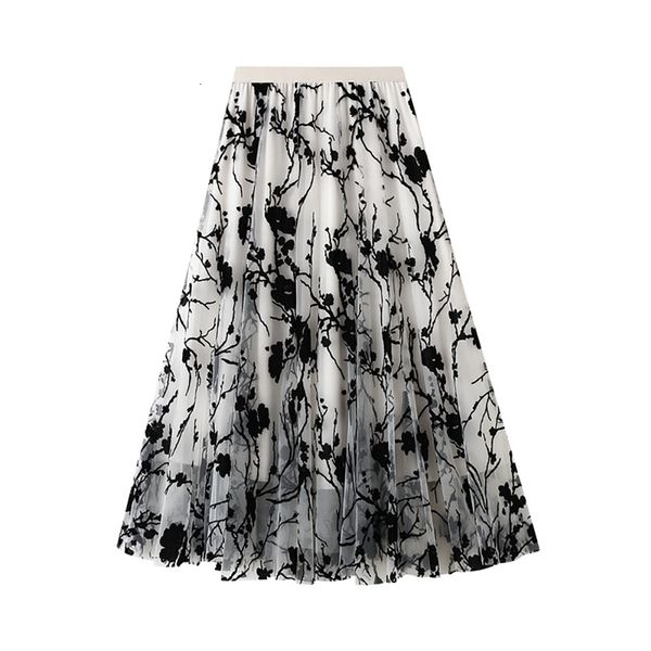 skirts elegant high waist flower embroidery mesh maxi skirt women fashion a-line thin lining black long woman ladies clothes odtr
skirts elegant high waist flower embroidery mesh maxi skirt women fashion a-line thin lining black long woman ladies clothes odtr