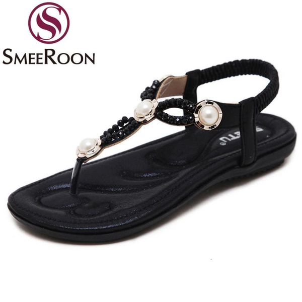 smeeroon big size 35-42 summer sandals crystal bohemian beach flat with ladies shoes flip-flops women 2021, Black
smeeroon big size 35-42 summer sandals crystal bohemian beach flat with ladies shoes flip-flops women 2021, Black